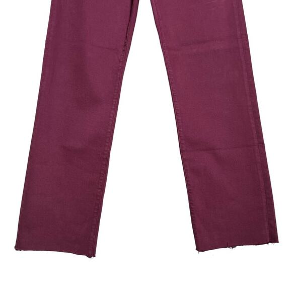 NWT MAVI BARCELONA High Rise Wide Leg Jeans SIZE 27 x 29 Wine Raw Hem Denim - Picture 9 of 11